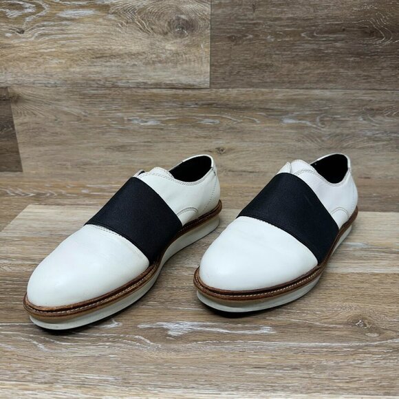 Dolce Vita Shoes - Dolce Vita Saxon White Leather Slip on Loafers Women's Size 9